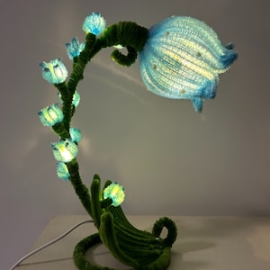 Handmade Suzuran Flower Table Lamp: Floral Night Light